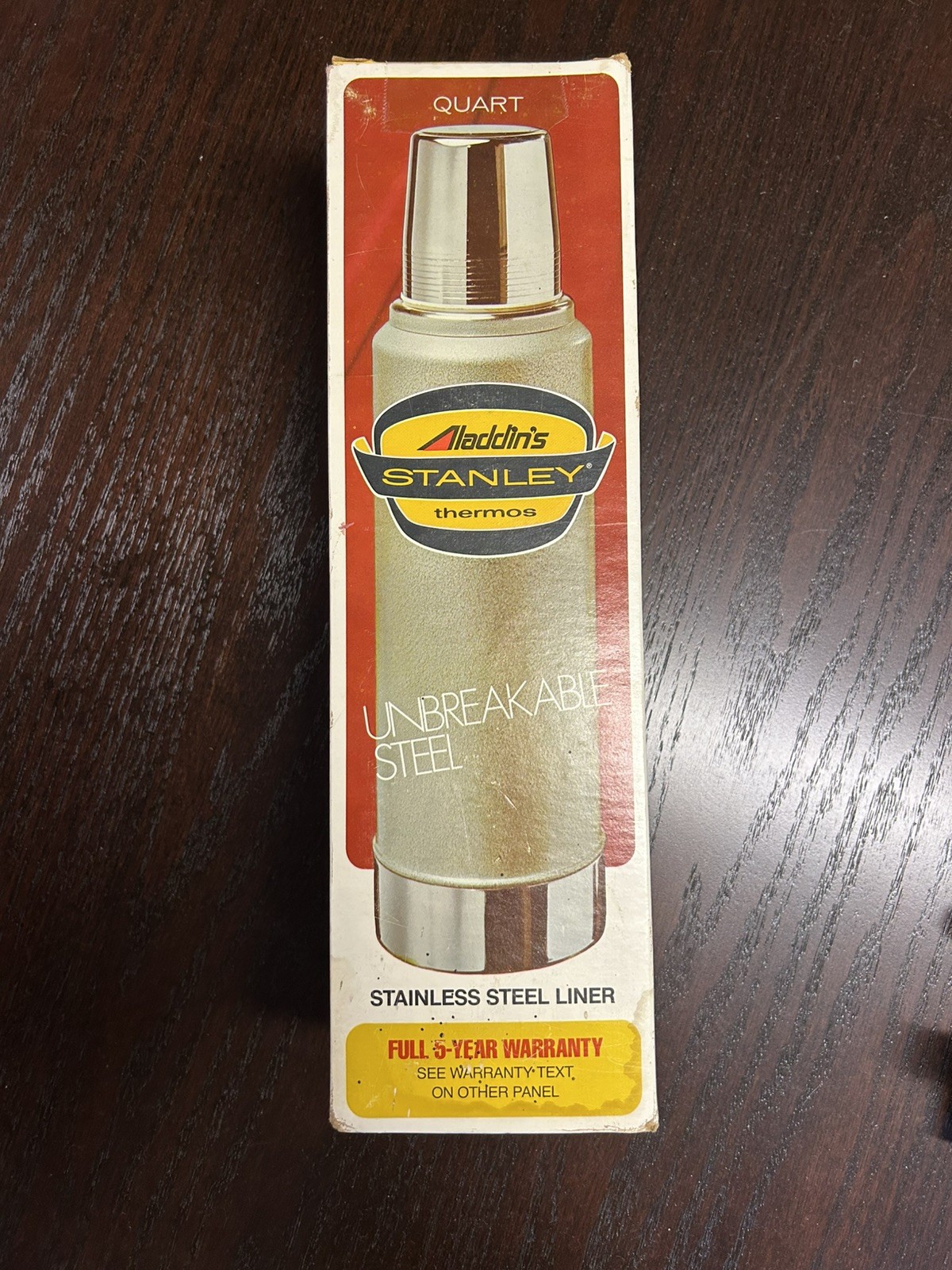 Vintage 1976 Aladdin’s Stanley Thermos • 1 Quart • Unopened New Old Stock