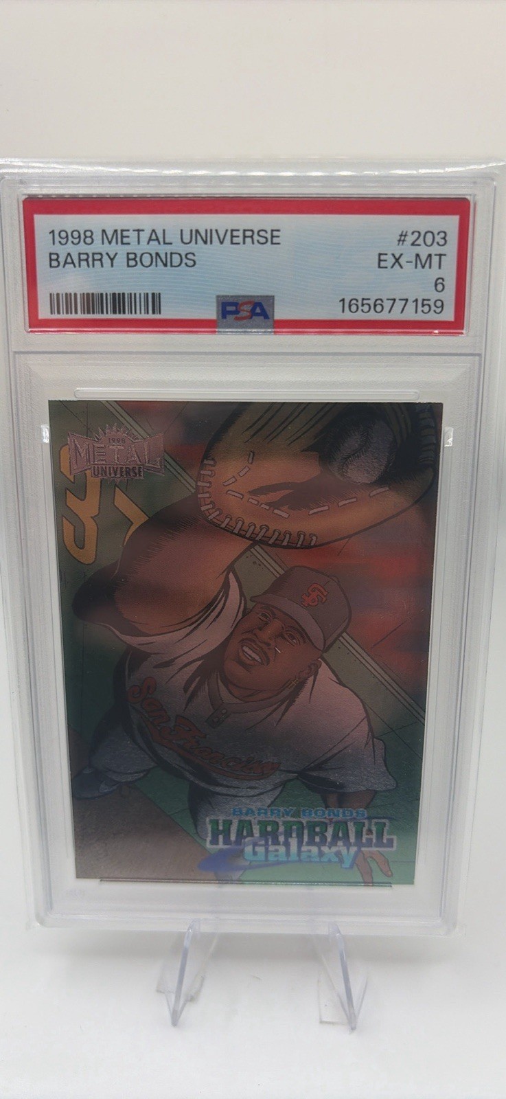1998 Metal Universe Barry Bonds PSA 6 1998 Metal Universe Barry Bonds PSA 6