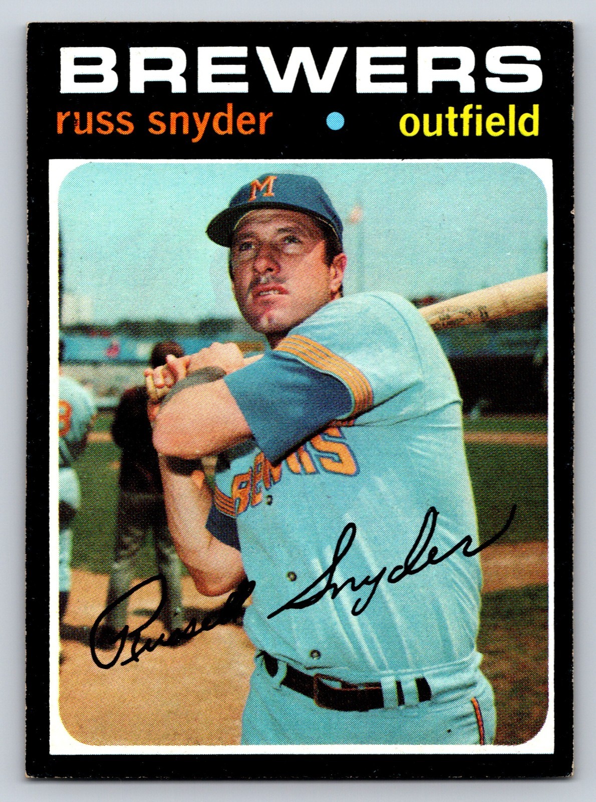 1971 Topps Russ Snyder #653 VG 1971 Topps Russ Snyder #653 VG