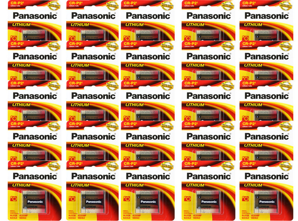 25 Pcs Panasonic CRP2, CR-P2, EL223, K223LA 6V Lithium Photo Battery  