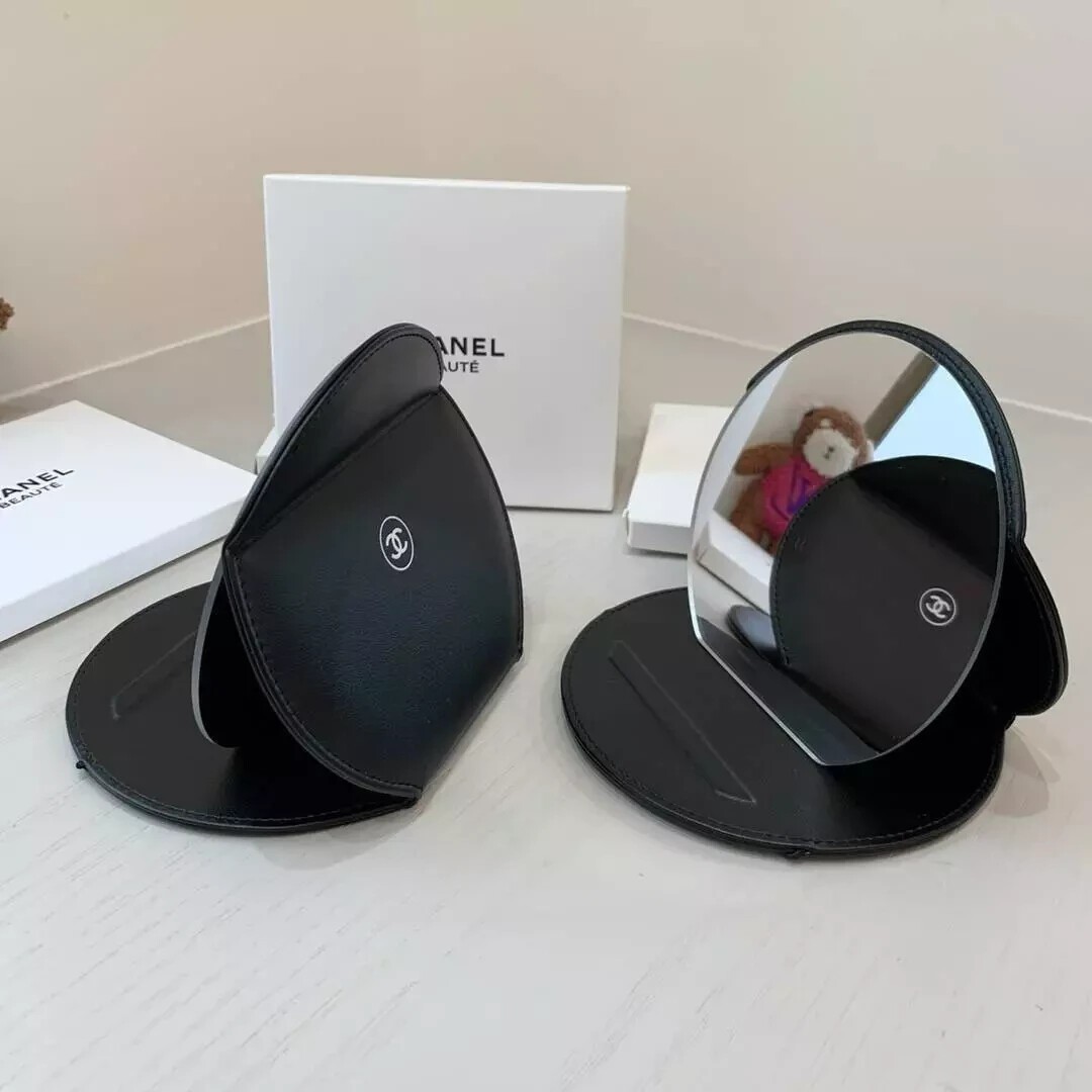 CHANEL Beaute Round Folding Travel Mirror VIP Gift 5.5” Authentic NEW CHANEL Beaute Round Folding Travel Mirror VIP Gift 5.5” Authentic NEW