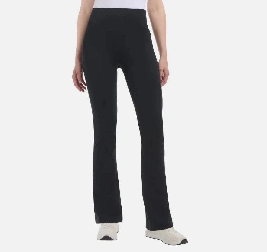 Jockey Women\'s Yoga Pants, Black Salt, Size Large Jockey Women\'s Yoga Pants, Black Salt, Size Large