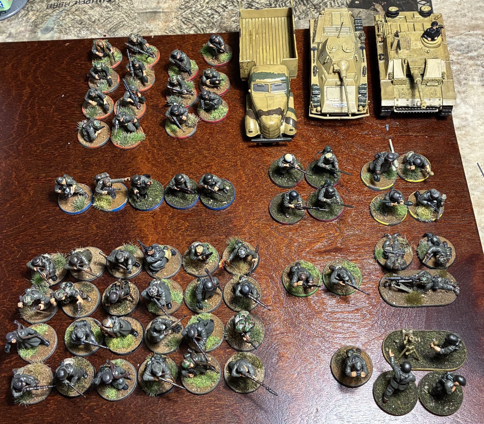 Warlord Games Bolt Painted  German Army Lot w/2 Armored Vehicles
