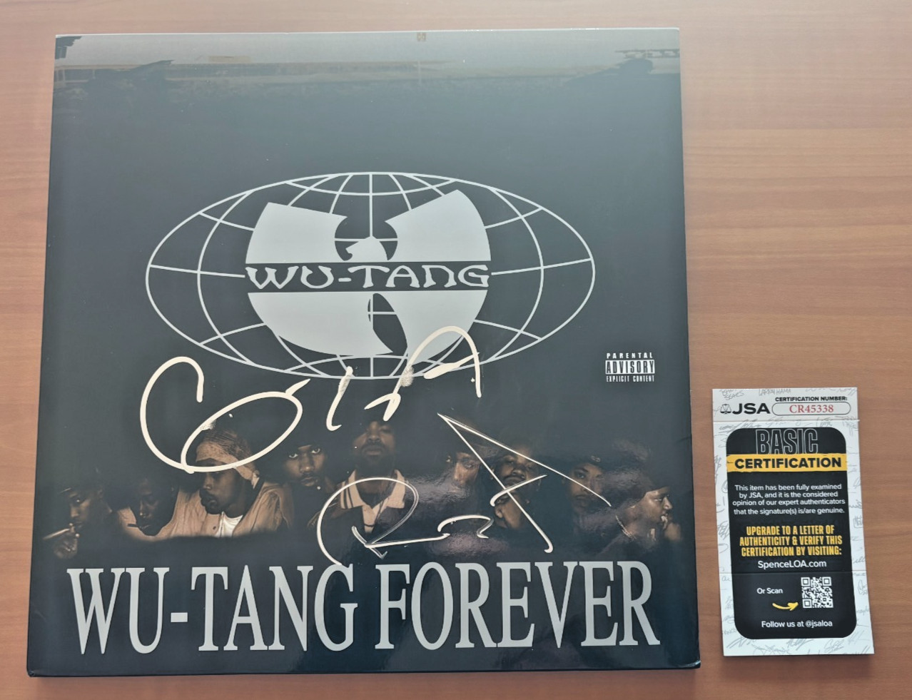 GZA and RZA Signed Autographed Wu Tang Forever Vinyl LP Record JSA COA GZA and RZA Signed Autographed Wu Tang Forever Vinyl LP Record JSA COA