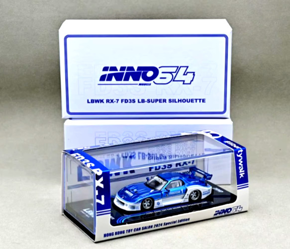 Chase Inno64 1:64 Mazda RX7 LB-SUPER SILHOUETTE Hong Kong Toy Car Salon 2024 Chase Inno64 1:64 Mazda RX7 LB-SUPER SILHOUETTE Hong Kong Toy Car Salon 2024