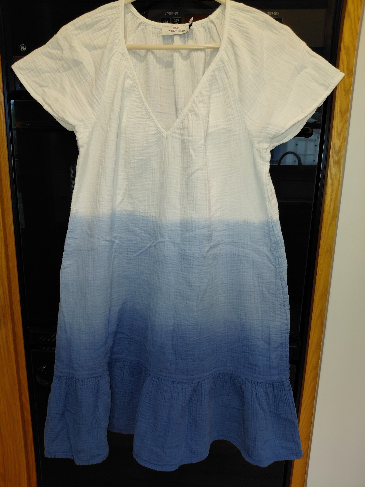 Vineyard Vines Blue Ombre Gauze Cover-up Dress, Medium, New w/o Tags