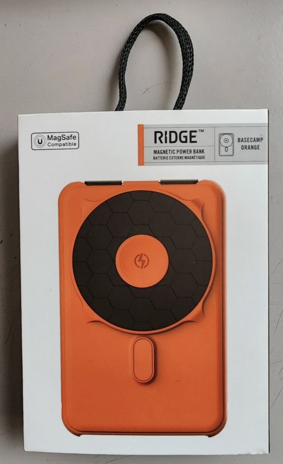 Ridge Magnetic Power Bank - Basecamp Orange