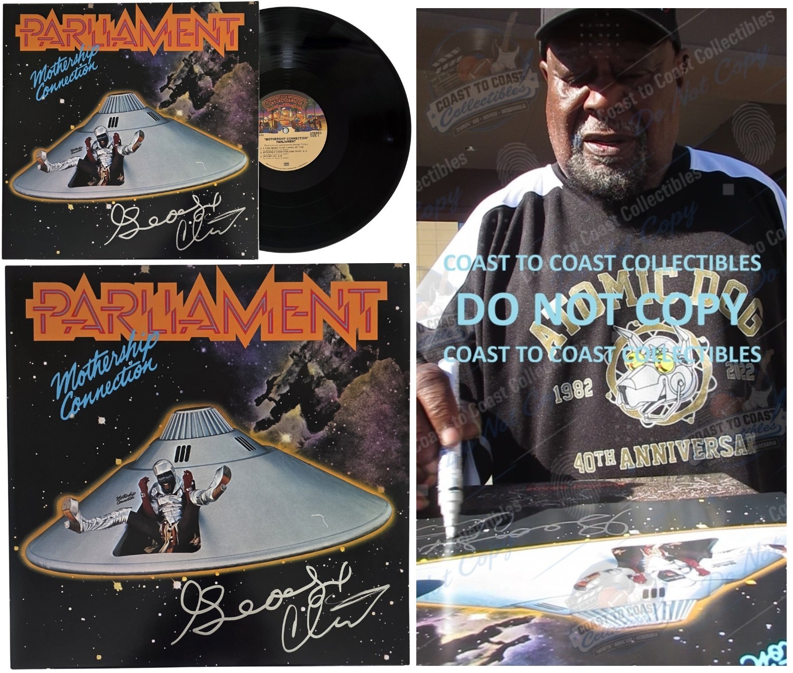 George Clinton Signed Mothership Connection Album COA Proof Autographed Vinyl