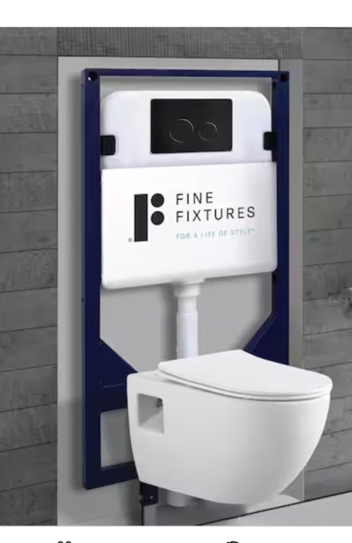 Fine Fixtures Nebula Concealed 1.6 GPF Toilet Tank (Part number: CT04). Fine Fixtures Nebula Concealed 1.6 GPF Toilet Tank (Part number: CT04).