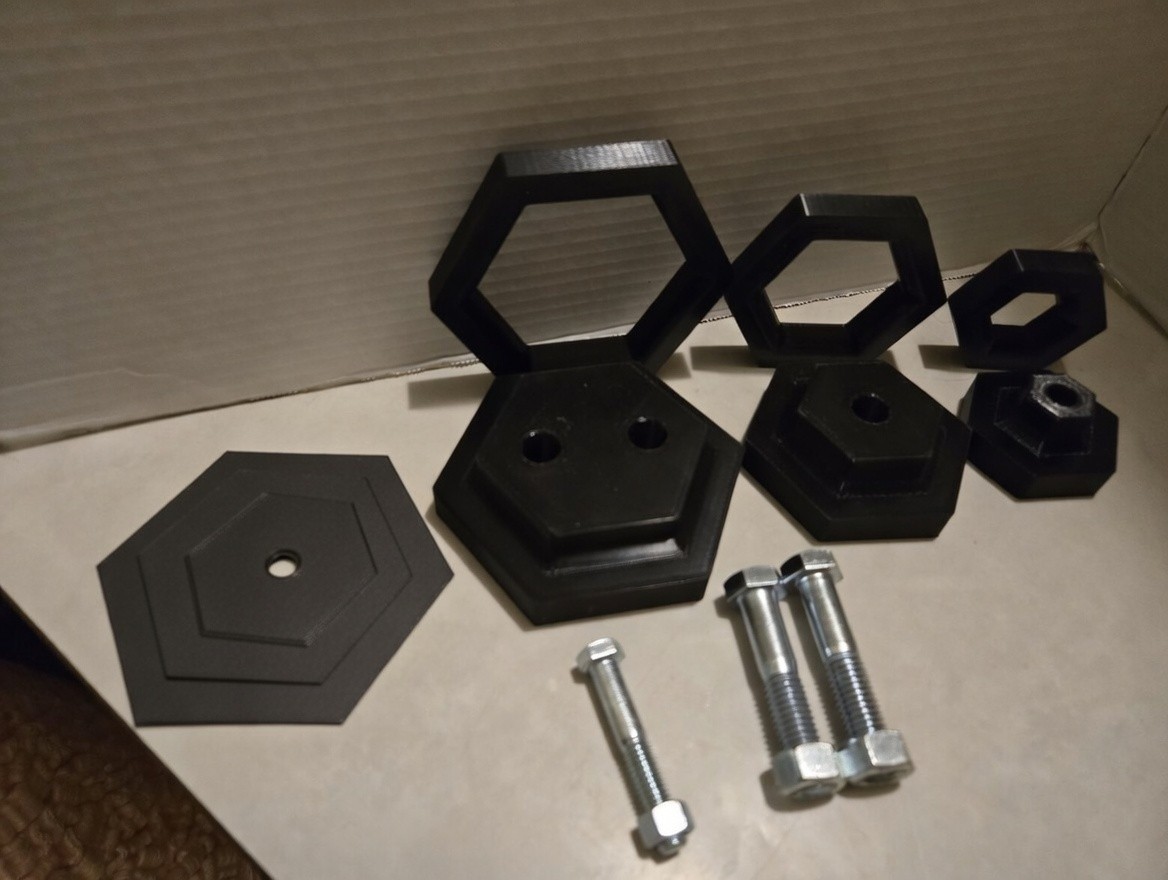 3pc Hex dimple die set 1\ 3pc Hex dimple die set 1\