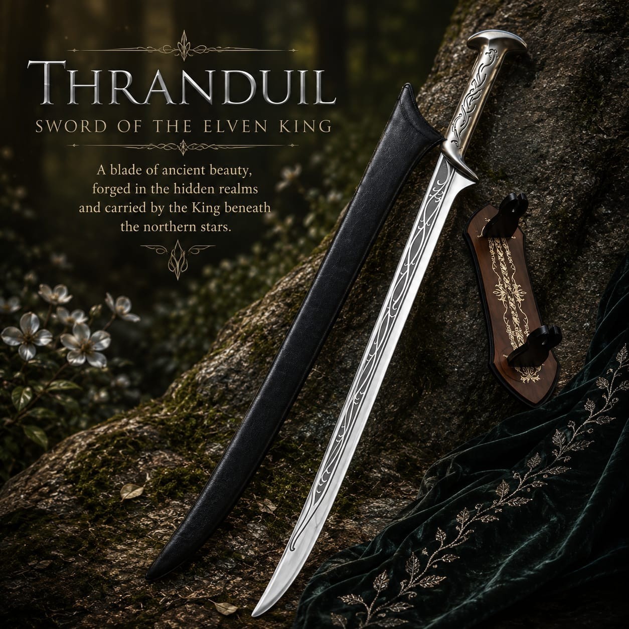 Handmade Thranduil Sword Replica | Elvenking Fantasy Blade Lord of the Rings him Handmade Thranduil Sword Replica | Elvenking Fantasy Blade Lord of the Rings him