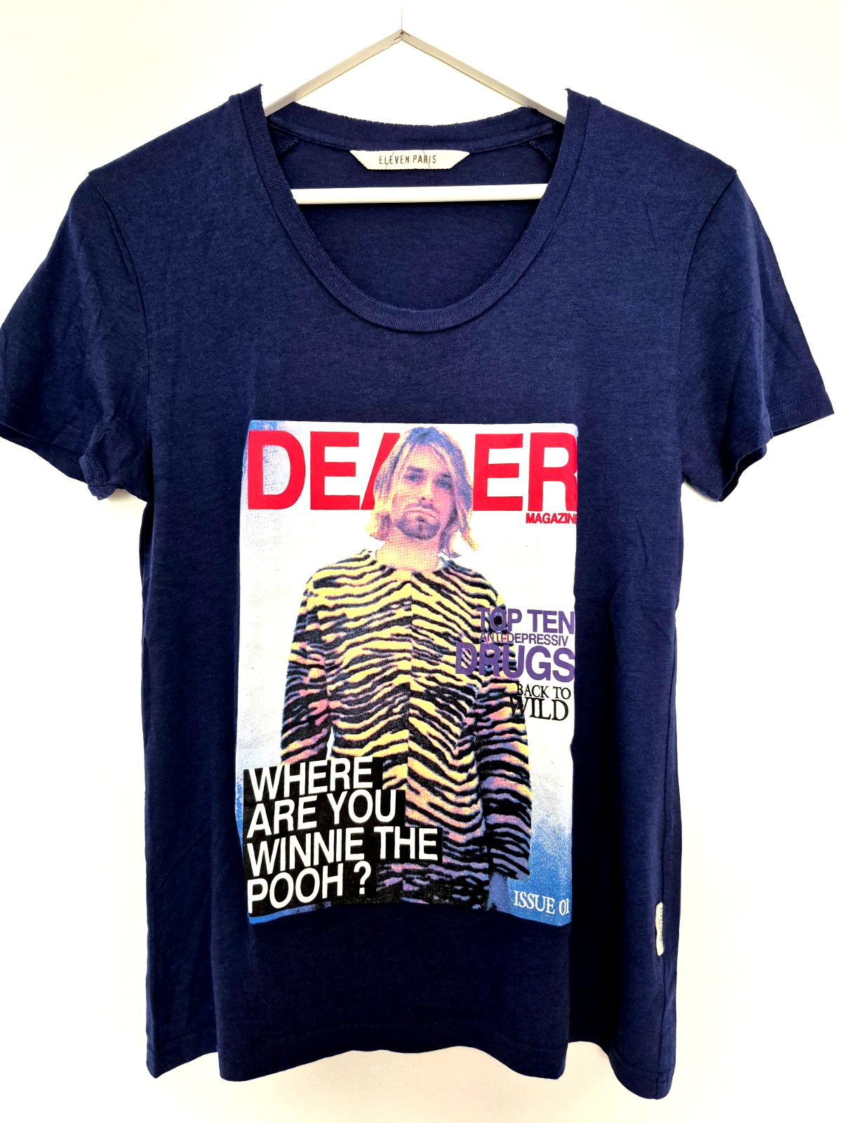 Kurt Cobain Nirvana T-Shirt by Eleven Paris Vintage Mens Shirt Womens Shirt L /M Kurt Cobain Nirvana T-Shirt by Eleven Paris Vintage Mens Shirt Womens Shirt L /M