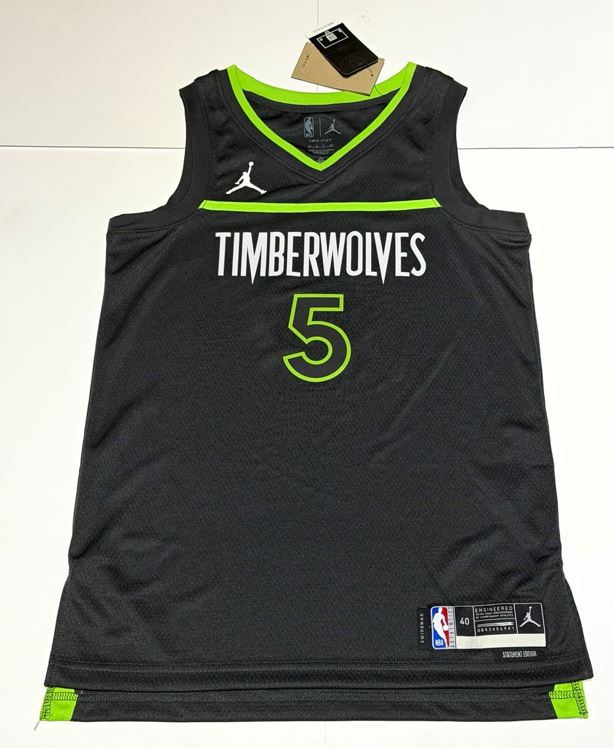 Anthony Edwards #5 Minnesota Timberwolves Jordan NBA Jersey Men’s Small NWT