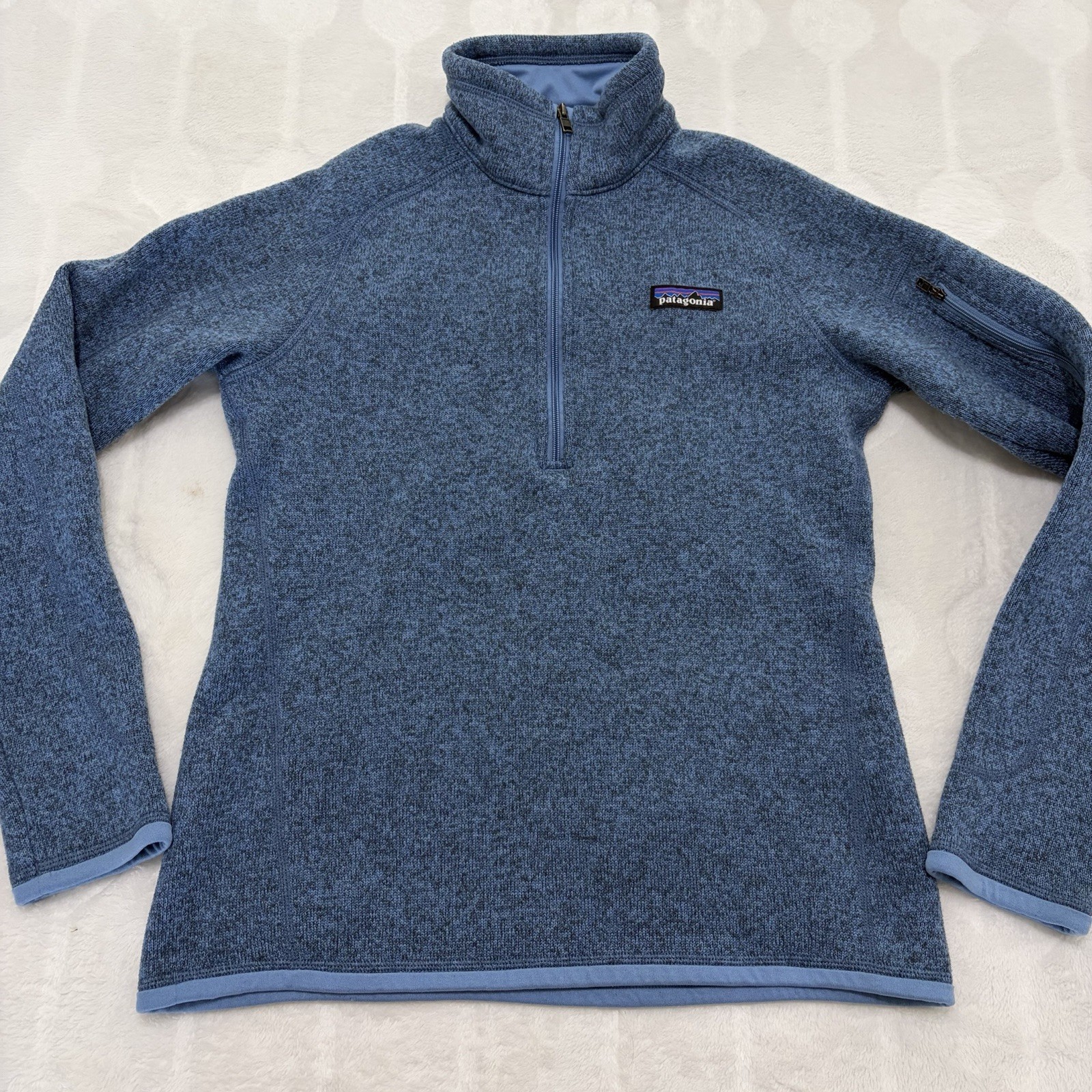 Patagonia Better Sweater 1/4 Zip Women’s Small Blue Pullover Hiking Warm Outdoor Patagonia Better Sweater 1/4 Zip Women’s Small Blue Pullover Hiking Warm Outdoor