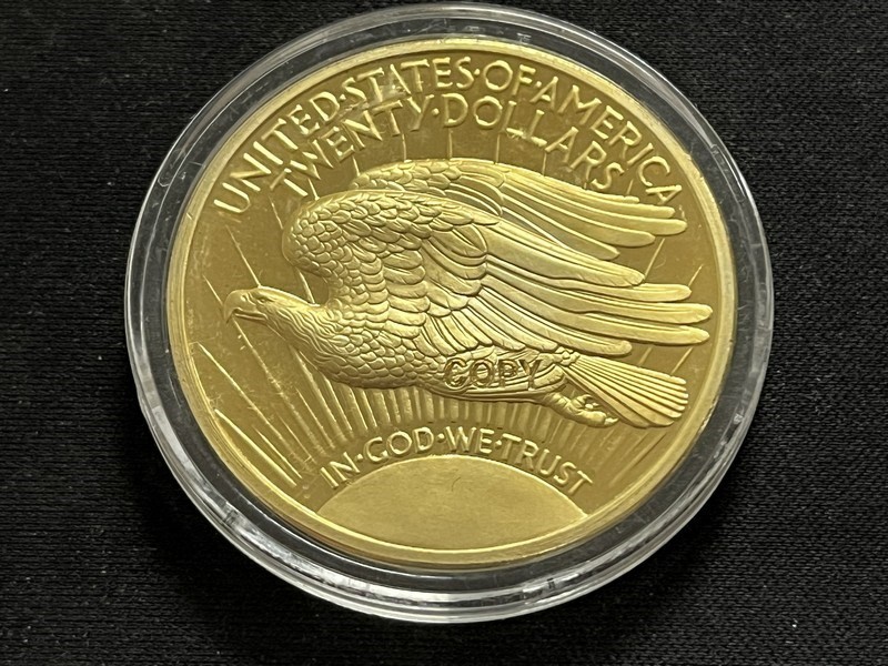 1933 St Gaudens Proof Coin Layered in 24KT Gold