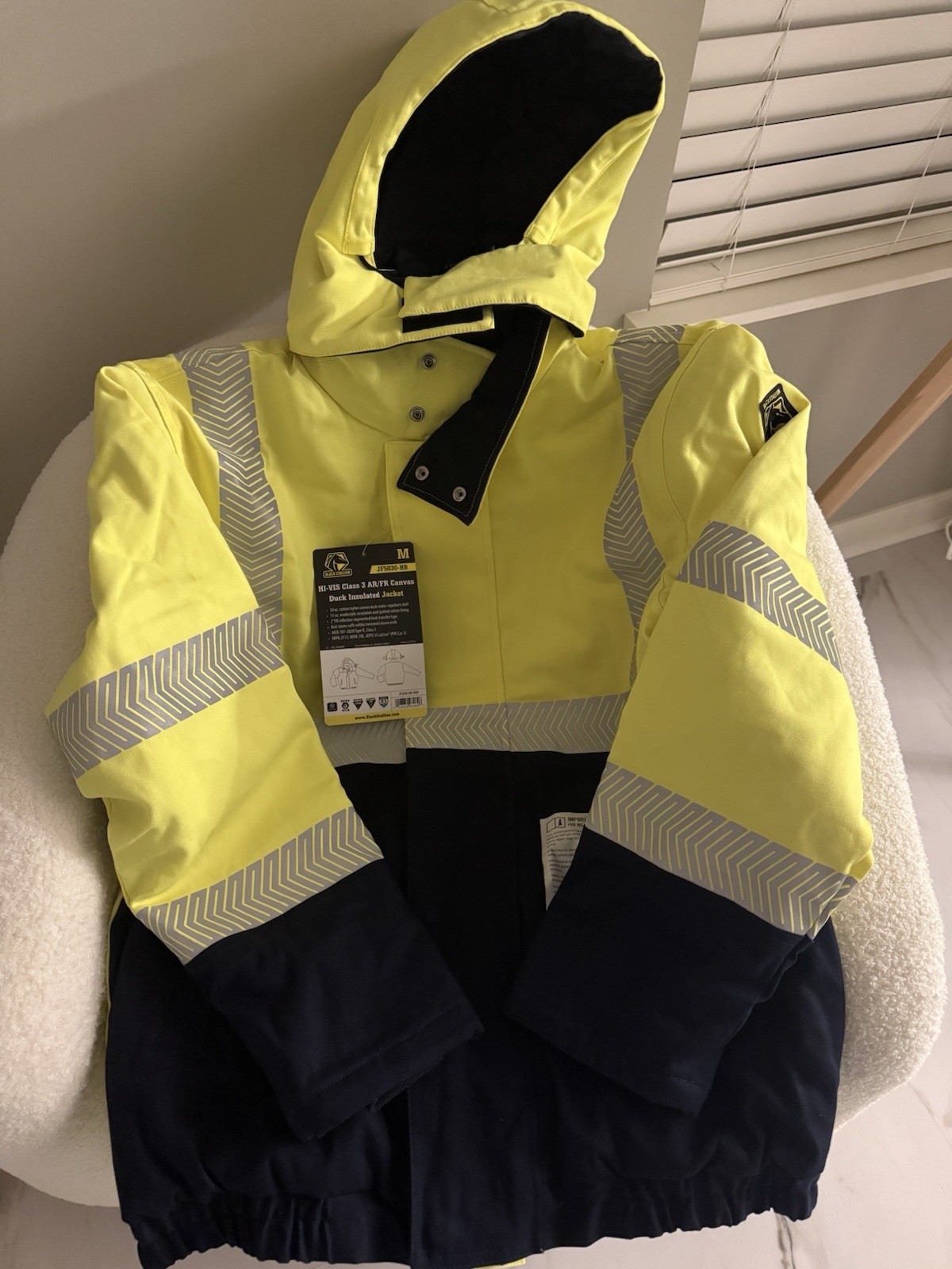 REVCO BLACK STALLION HI-VIS CLASS 3 AR/FR CANVAS DUCK INSULATED BOMBER JACKET REVCO BLACK STALLION HI-VIS CLASS 3 AR/FR CANVAS DUCK INSULATED BOMBER JACKET