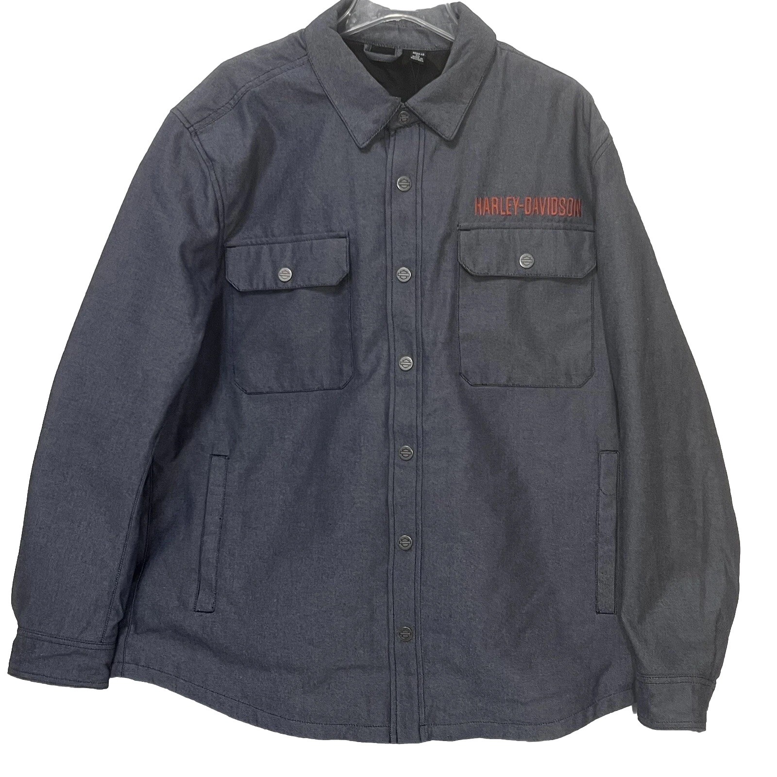 Harley Davidson Heavy Duty Operative Riding Shirt Jacket Denim Men Size 4XL New Harley Davidson Heavy Duty Operative Riding Shirt Jacket Denim Men Size 4XL New