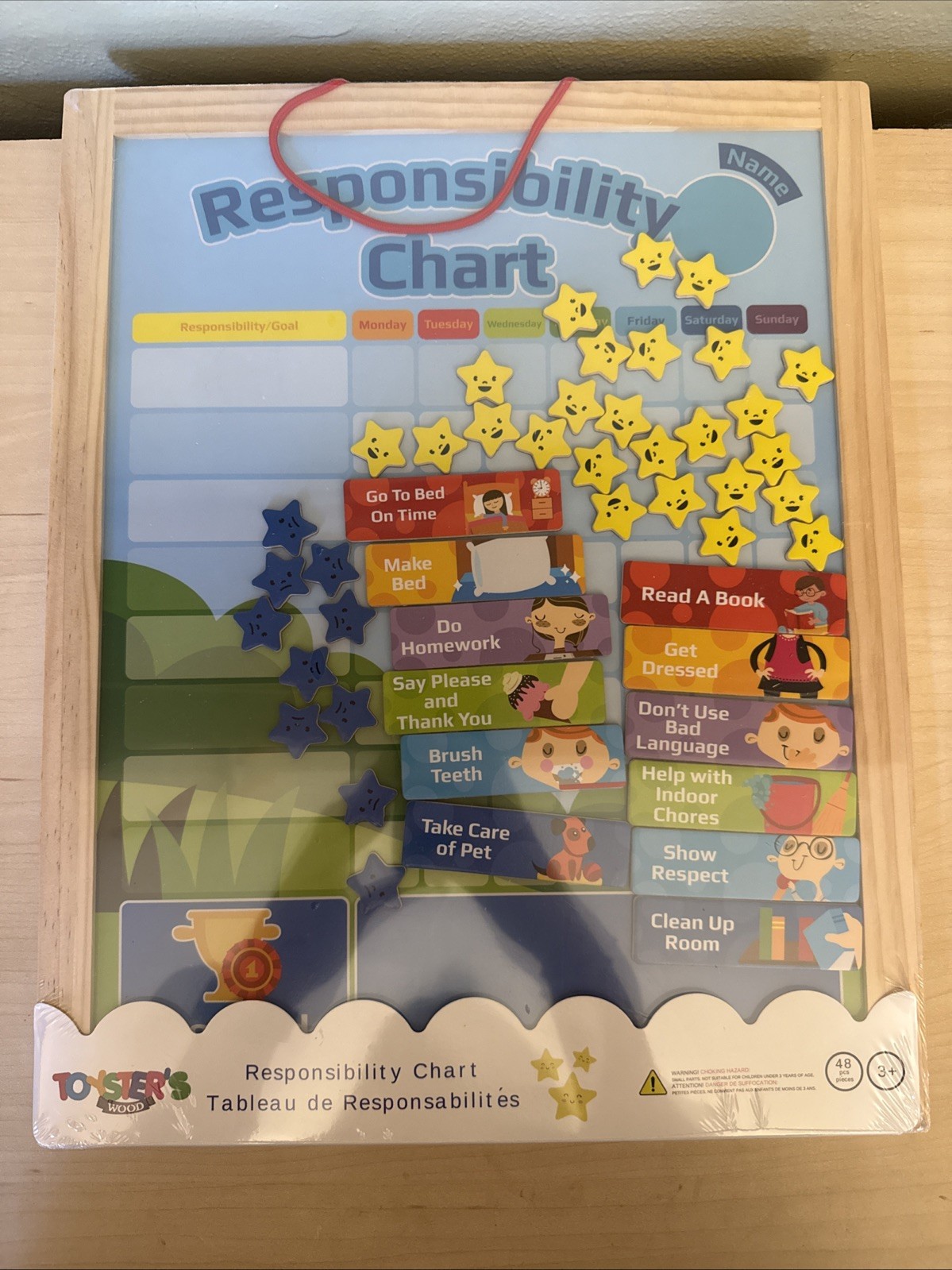 Hanging Magnetic Kids Daily Responsibility Chart - Brand New Hanging Magnetic Kids Daily Responsibility Chart - Brand New