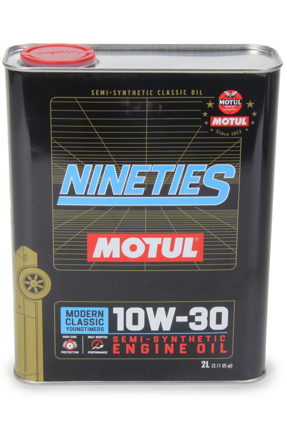 Motul Motor Oil - Classic Nineties - 10W30 - Semi-Synthetic - 2 L Can - Each
