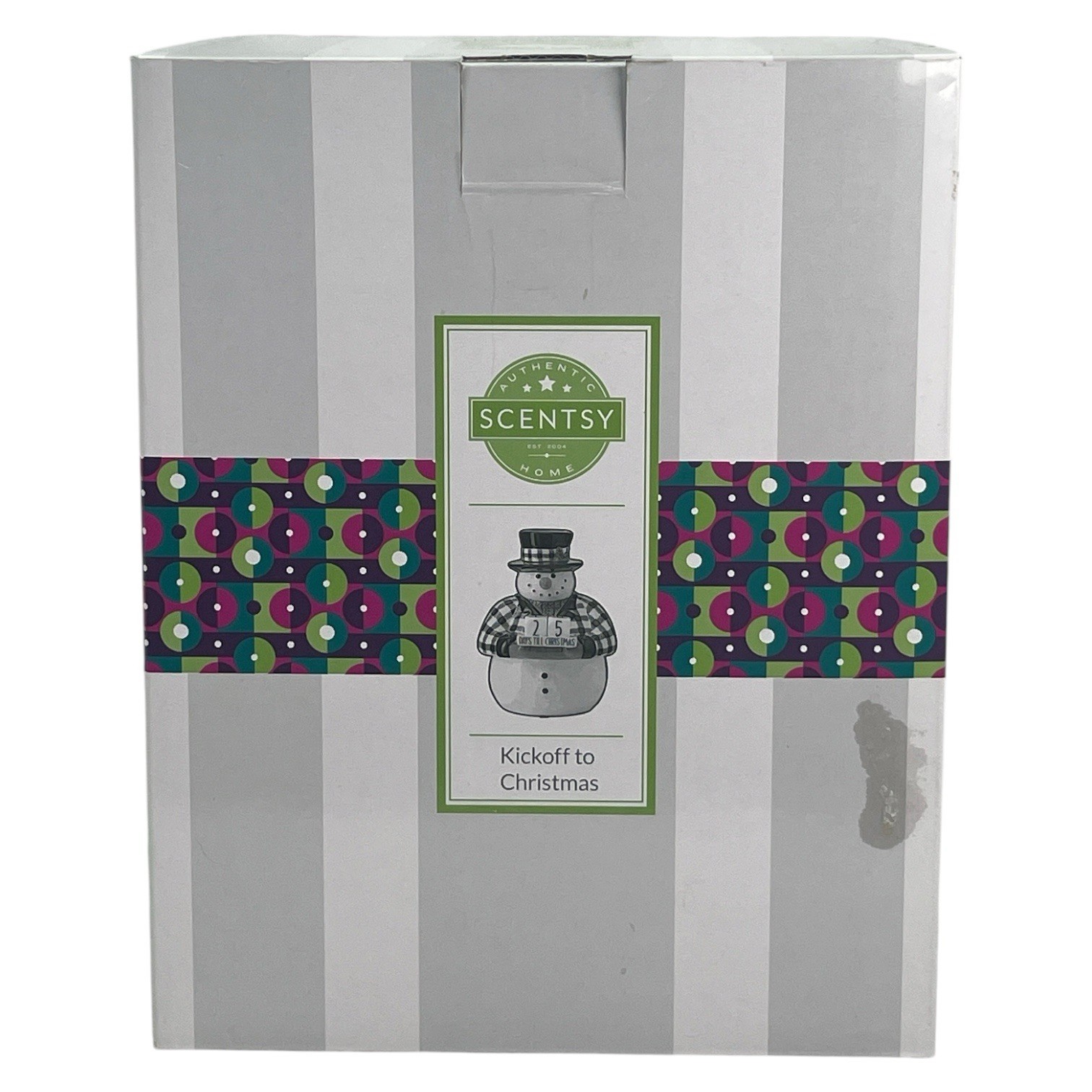 Scentsy Kickoff to Christmas Snowman Scented Wax Warmer Figurine With Box