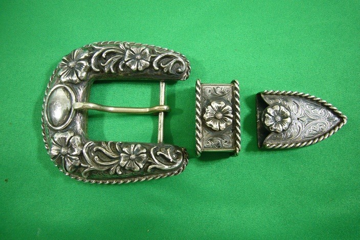 Vintage Sunset Trails Sterling 3 PC Ranger Set