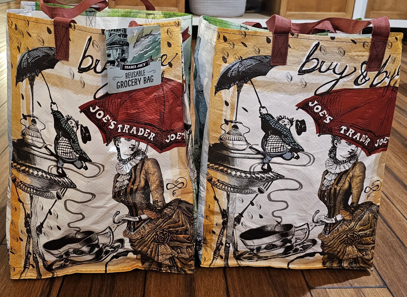 New Trader Joes Reusable Shopping Tote Grocery The Evergreen State Lot Of 2 New Trader Joes Reusable Shopping Tote Grocery The Evergreen State Lot Of 2