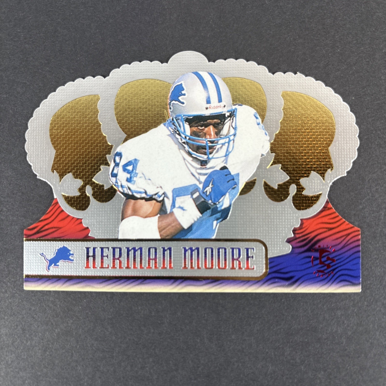 1999 Pacific Crown Royale Herman Moore #50 Limited Series 07 /99 Diecut Lions 1999 Pacific Crown Royale Herman Moore #50 Limited Series 07 /99 Diecut Lions