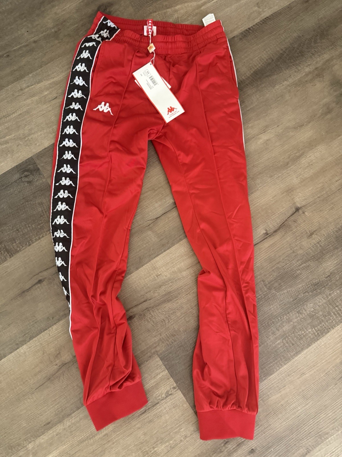 New Size XL Kappa Banda Rastoria Track Pants Red