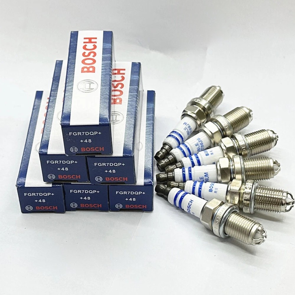 6x Bosch Platinum Spark Plugs FGR7DQP For BMW E39 E46 E83 E36 E53 12120037607