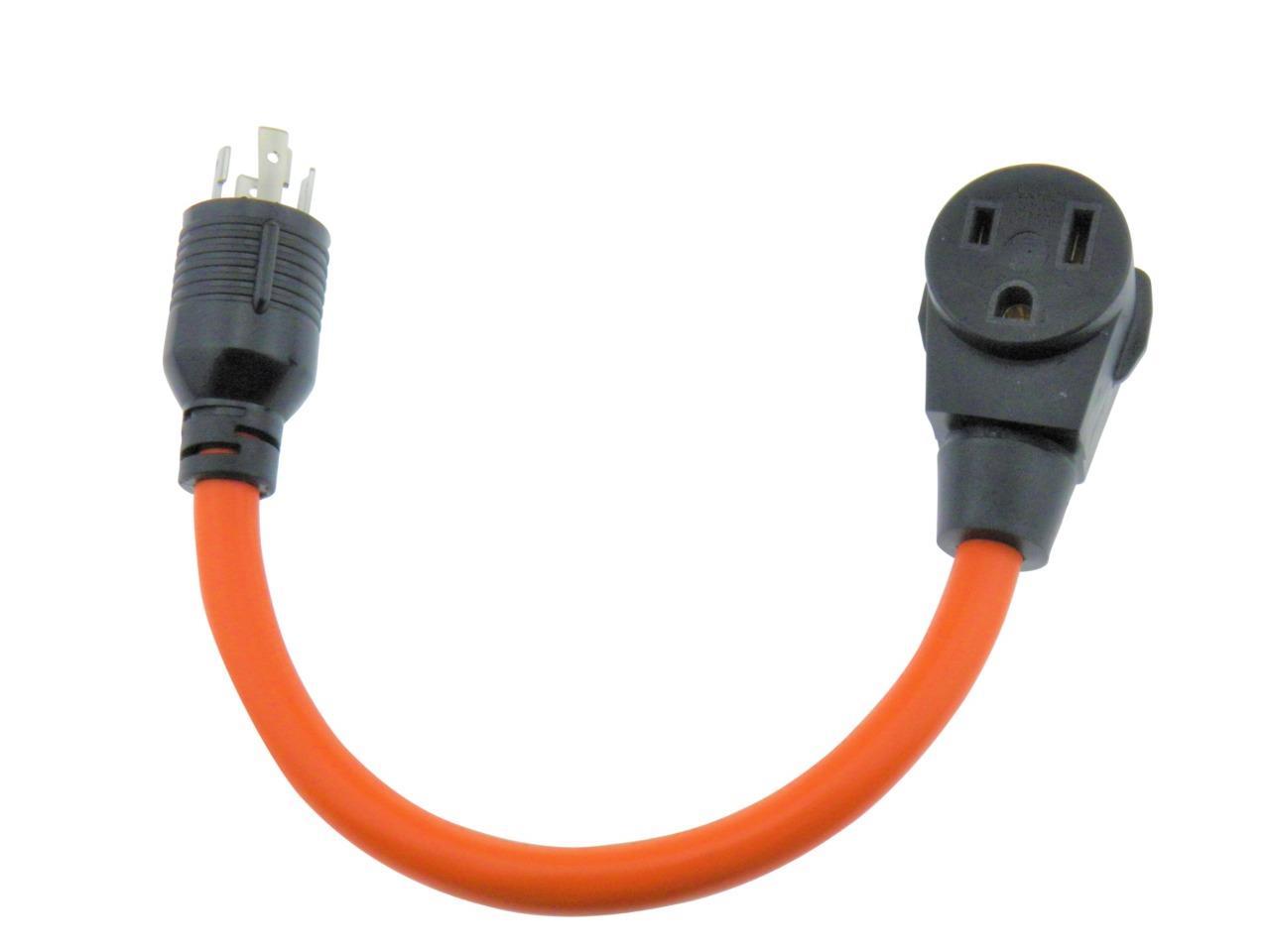 MPI Tools L14-30P to N6-50R Generator Welder Adapter 30 amp to 50 amp 3 wire 18\