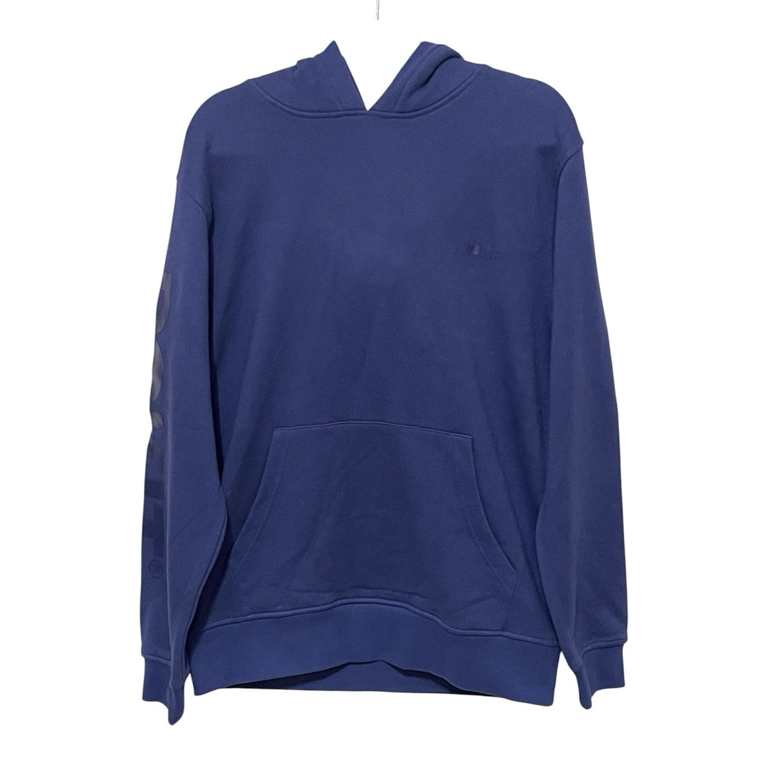 ROKIT Blue Solid Logo Fleece Pullover Hoodie Pockets Drawstring Men\'s Size M ROKIT Blue Solid Logo Fleece Pullover Hoodie Pockets Drawstring Men\'s Size M