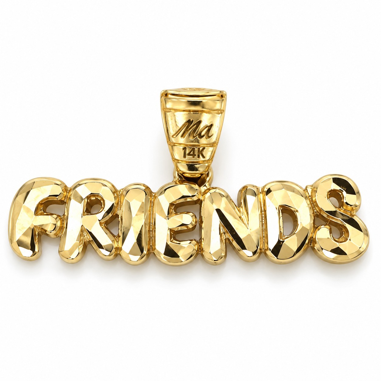 Vintage Michael Anthony 14K Yellow Gold FRIENDS Pendant Charm Ma 0.73g