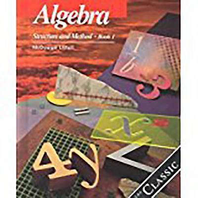 Algebra:  Structure and Method:  Book 1 (The Classic) McDougal Littell