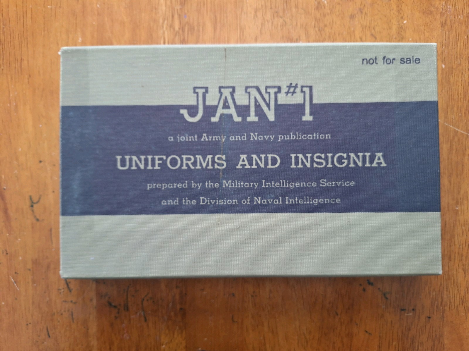 Original WWII JAN #1 Uniforms and Insignia Manual 1943 Boxed Set Complete Original WWII JAN #1 Uniforms and Insignia Manual 1943 Boxed Set Complete