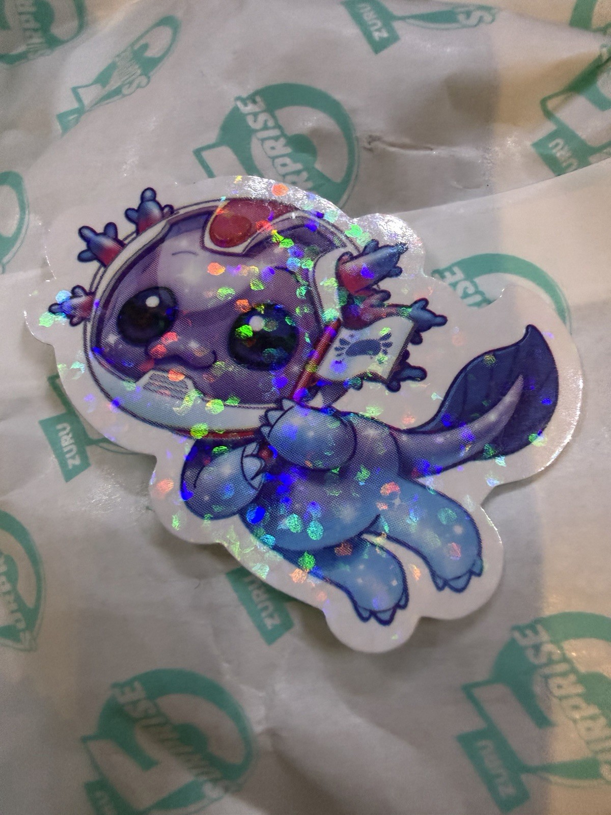 Astro Alotl Zuru 5 Surprise A-LOT-A AXOLOTLS ULTRA RARE Astronaut Glitter