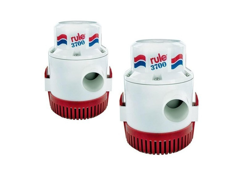 COMBO Rule 3700 G.P.H. Bilge Pump Non-Automatic 12v (PAIR)