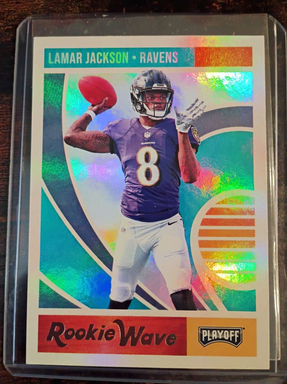 2018 Panini Playoff - Rookie Wave Lamar Jackson #7 (RC)