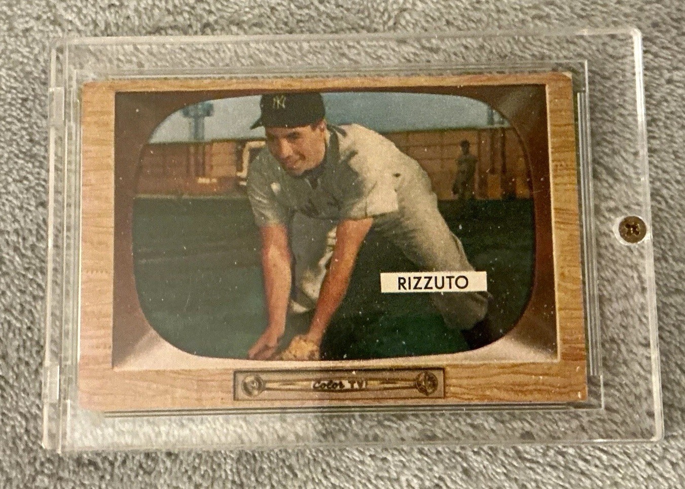 1955 Bowman - Phil Rizzuto #10 Vintage baseball card - NY Yankees HOF Shortstop 1955 Bowman - Phil Rizzuto #10 Vintage baseball card - NY Yankees HOF Shortstop