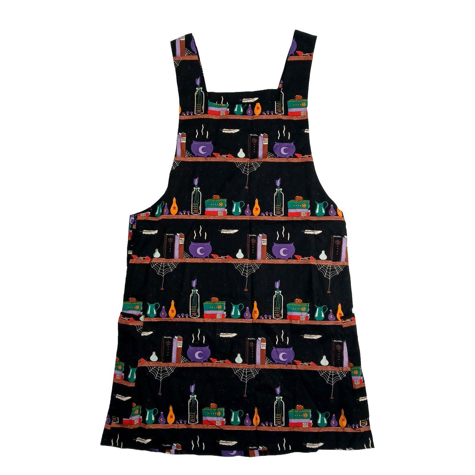 ModCloth Black Friday Dress Sz 4 US Sz 8 AU Spells N Stuff Pinafore Dangerfield