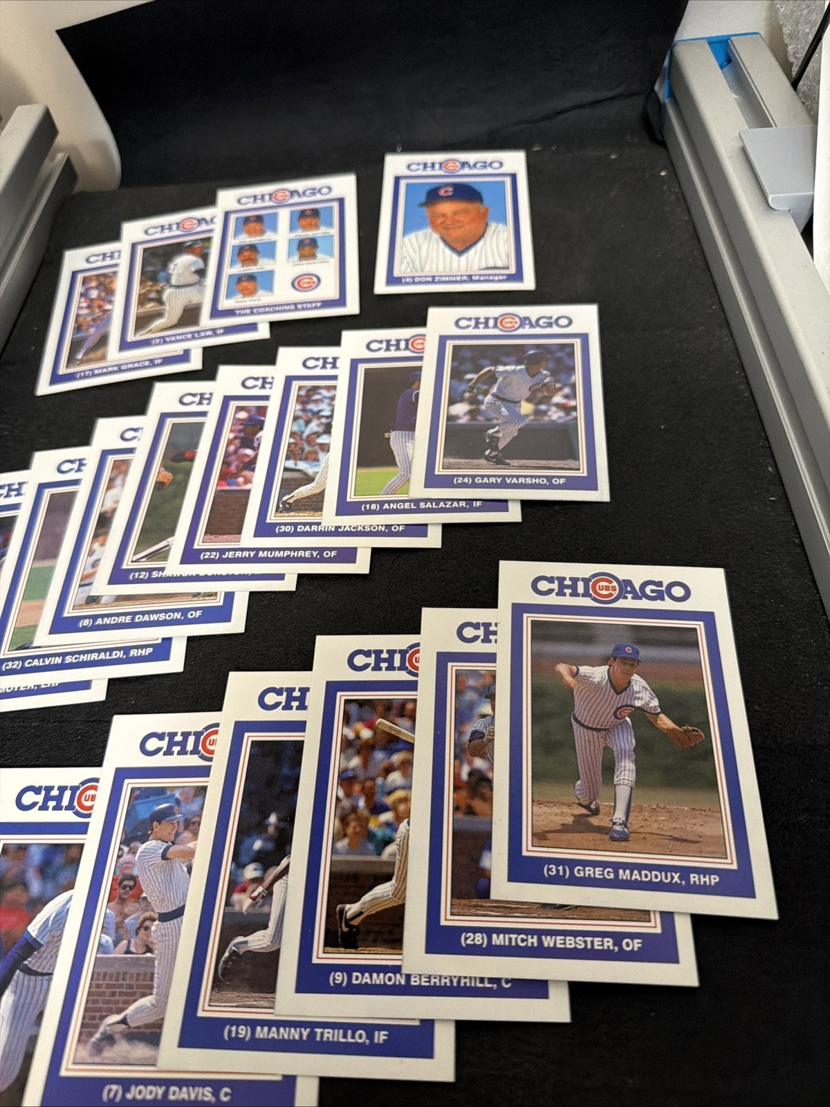 1988 Chicago Cubs  David Berg Team Set Maddux Sandberg Dawson Grace 