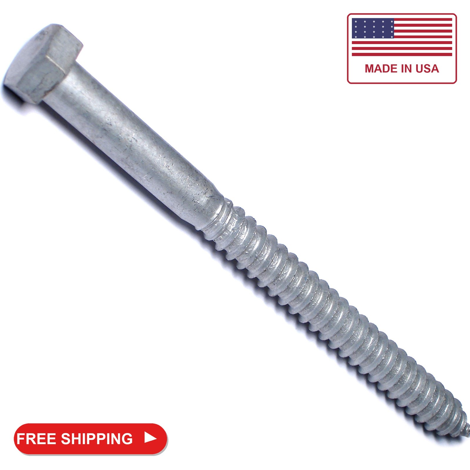 Hard-to-Find Fastener 014973521578 521578 lag-Screws, 15 Piece