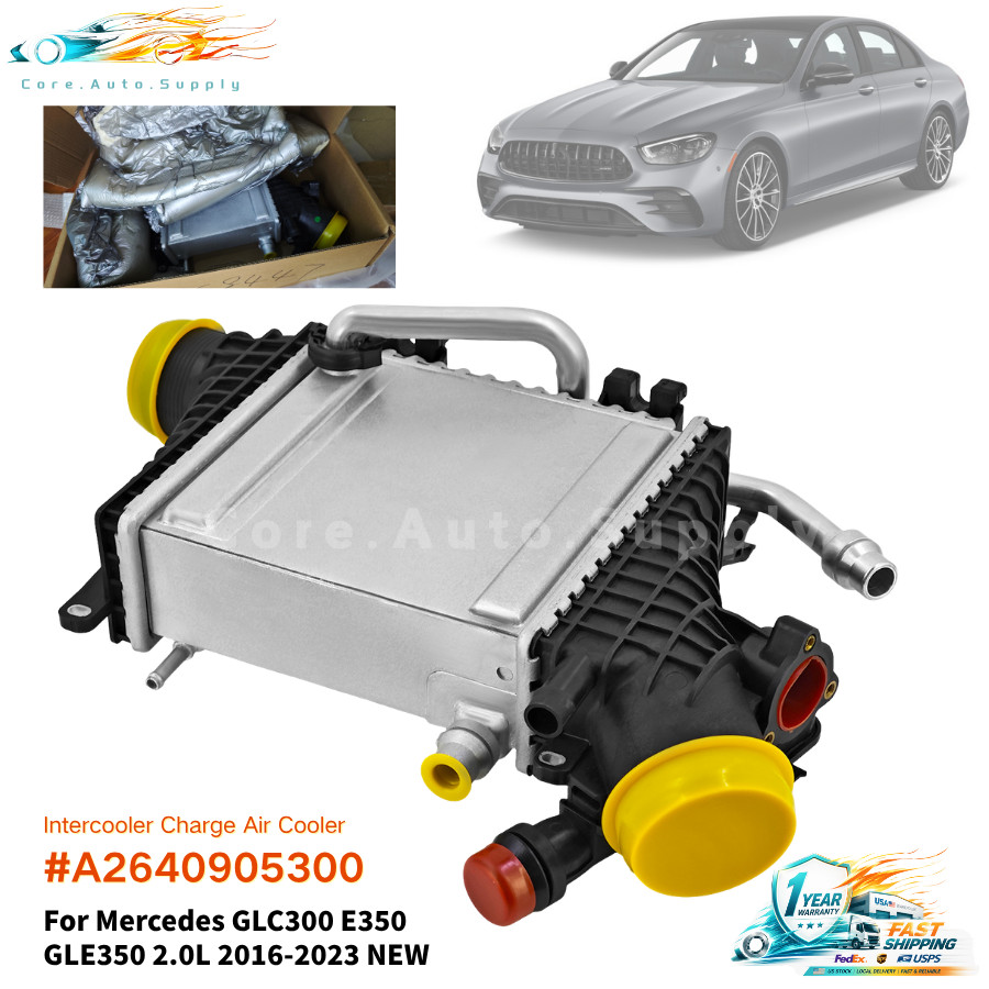 Intercooler Charge Air Cooler For Mercedes GLC300 E350 GLE350 2.0L 2016-2023 NEW
