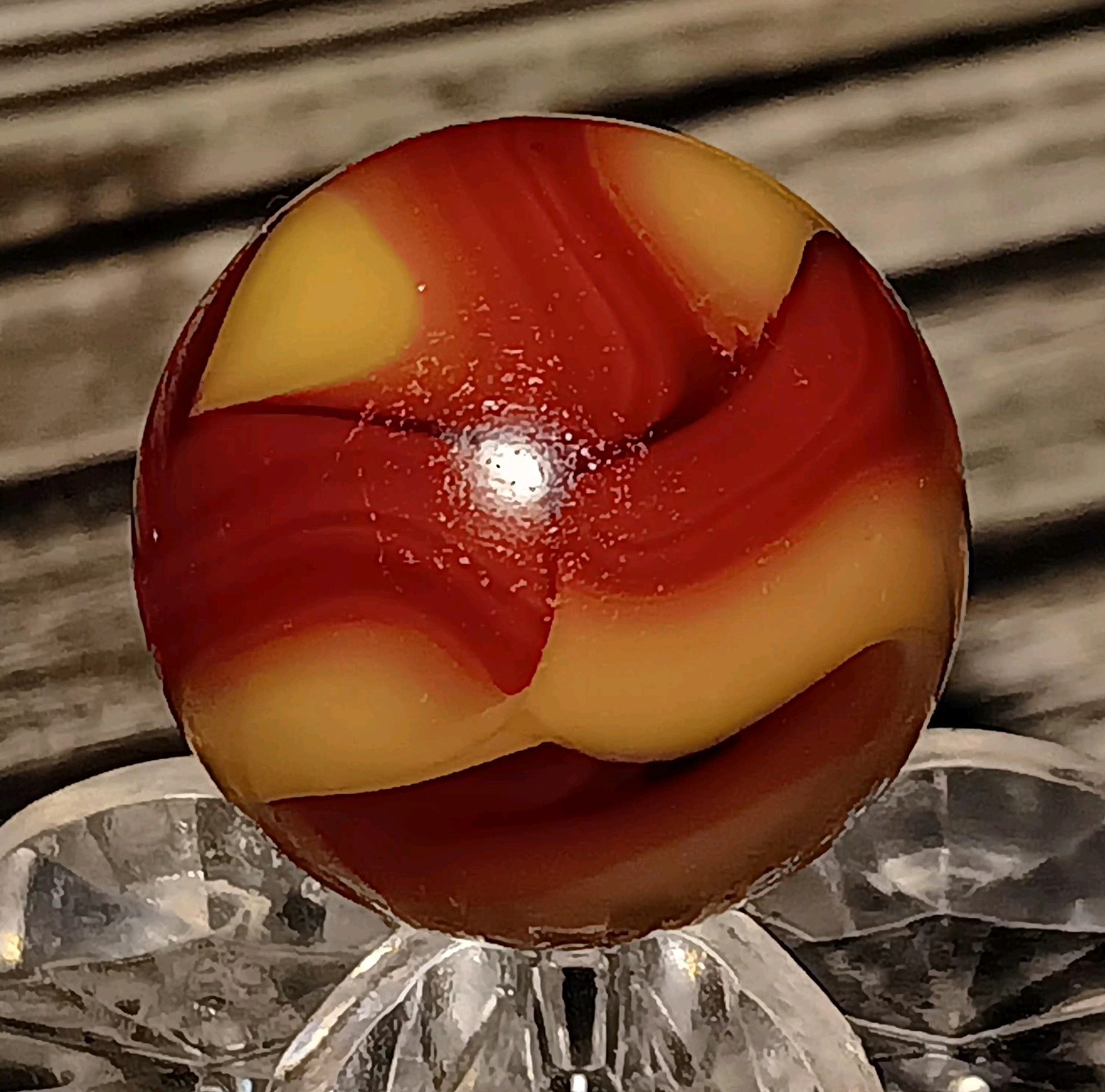 HTF - Alley Agate - Sistersville Swirl Marble. 5/8\