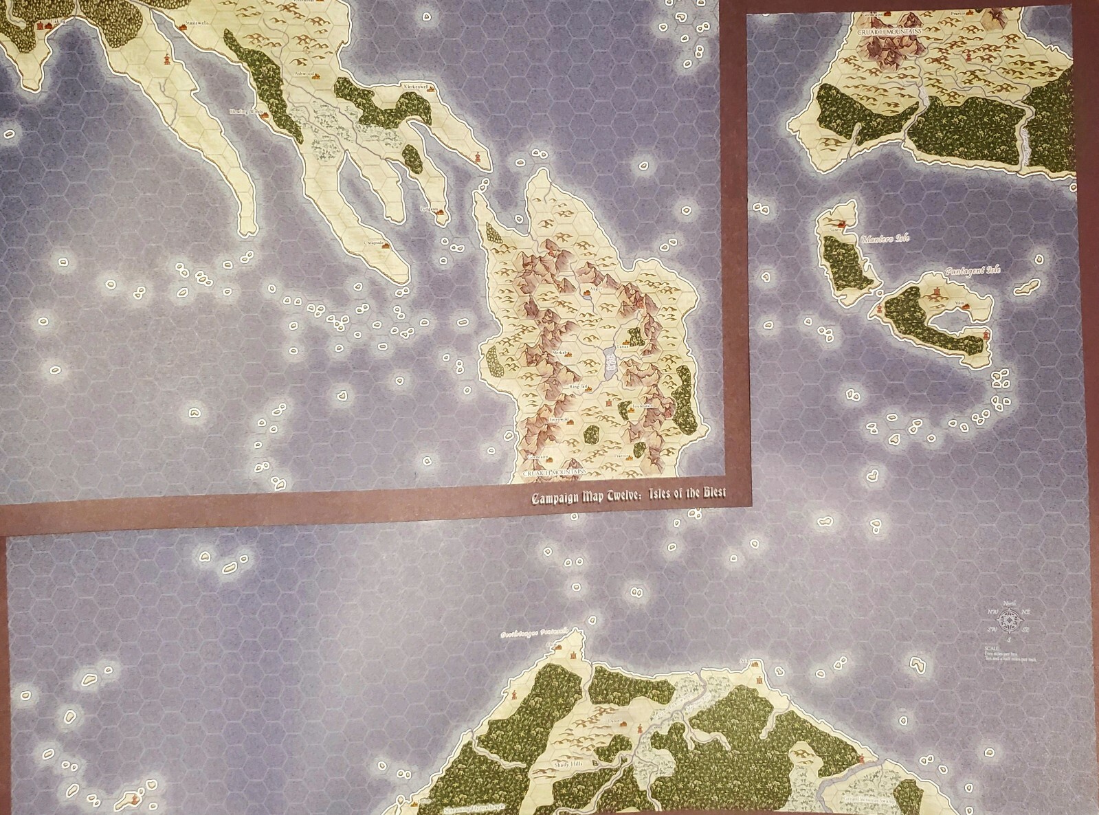 Judges Guild Wilderlands Campaign Maps XI & XII - New Judges Guild Wilderlands Campaign Maps XI & XII - New