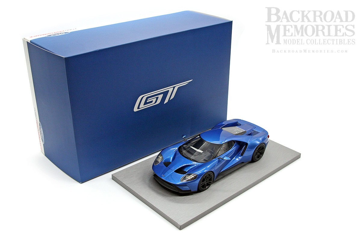 2016 Ford GT Show Car 118 (1:18) Blue Resin Car Model (Unsealed), by TrueScale