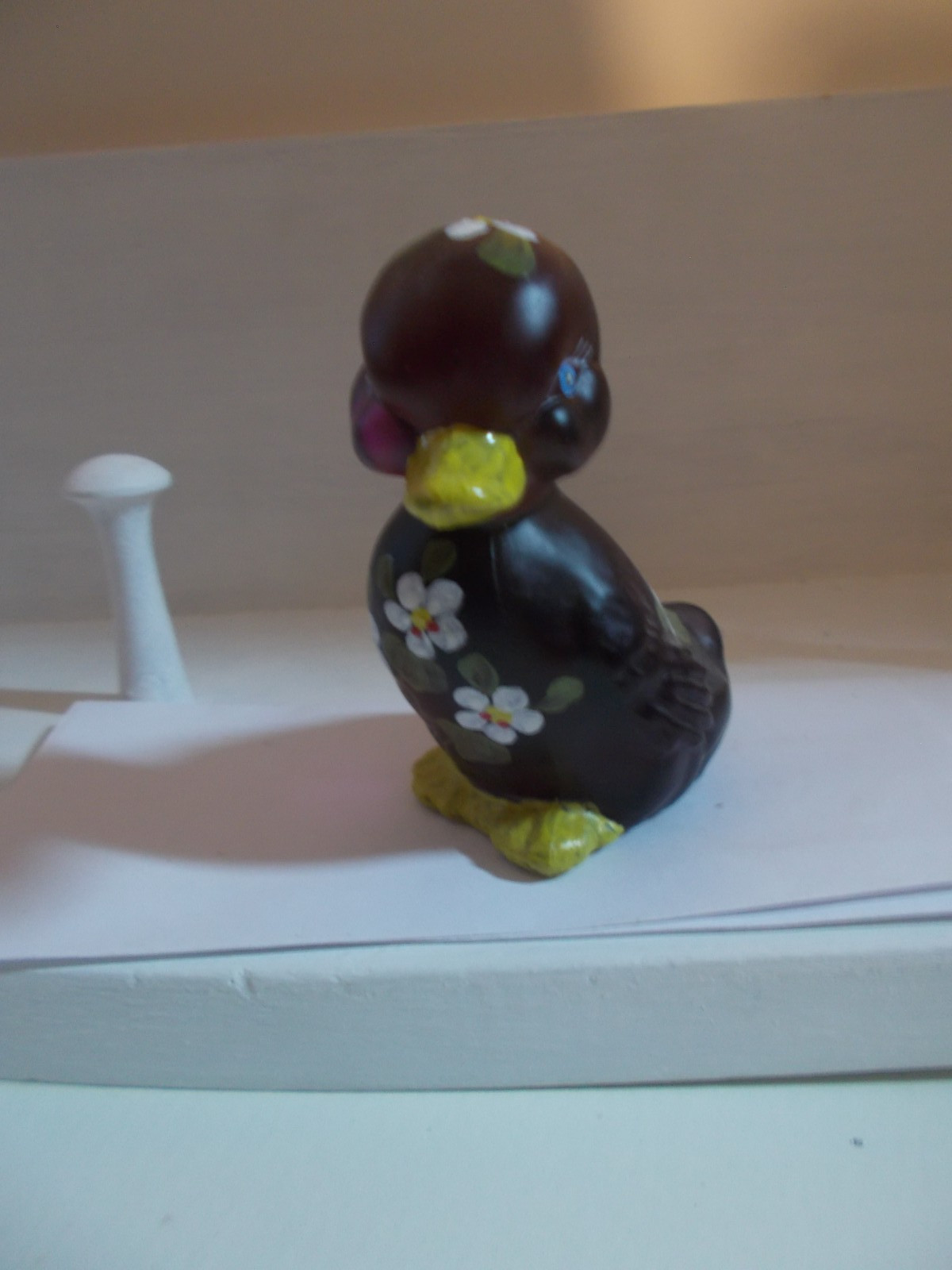 Fenton Glass  H/P Amethyst Duck , Marilyn Wagner