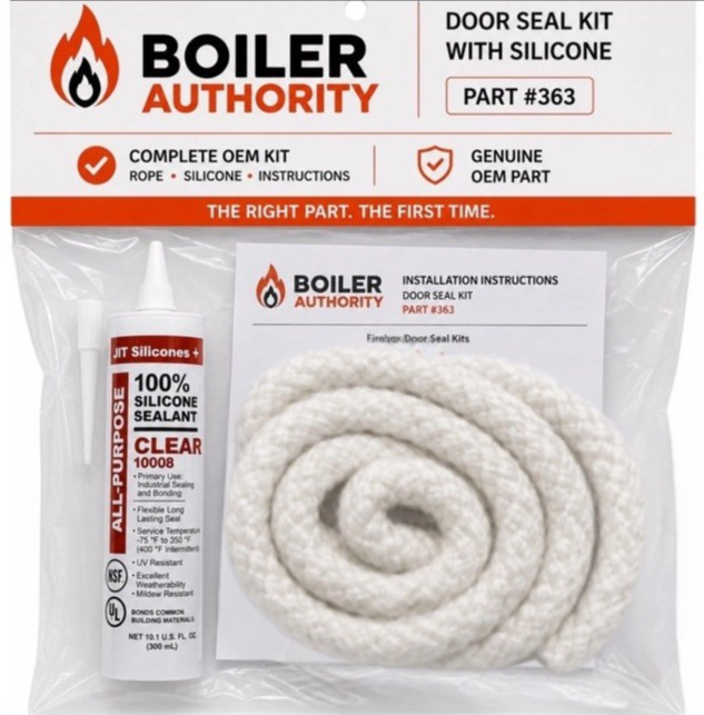 Central Boiler Door Rope Seal Kit Fits CL4030 CL5036 CL6048 Replaces Part 363