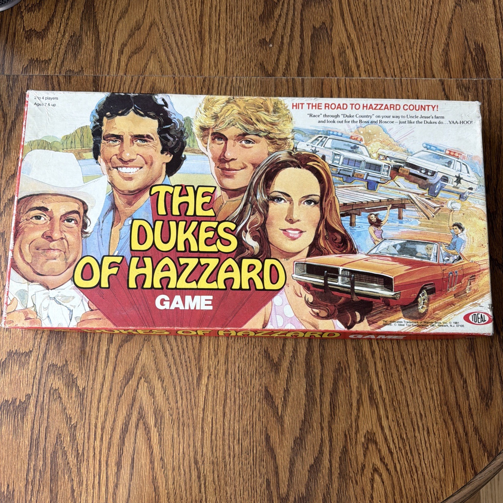Vtg 1981 The Dukes of Hazzard Game Board Game Ideal (2158-4 ) Missing Roadblocks