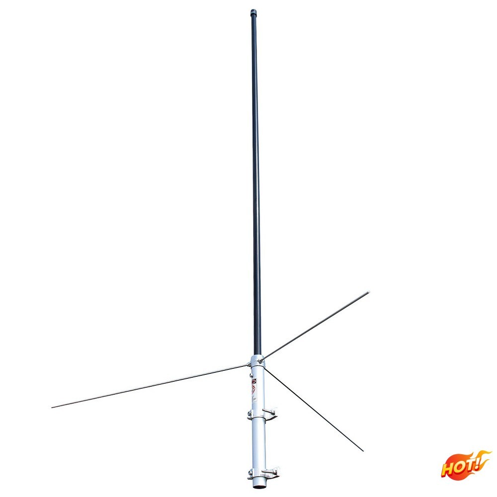 Tram 200W 134-184MHz VHF Black Fiberglass Base Antenna 50-Ohm SO-239 4ft 10in