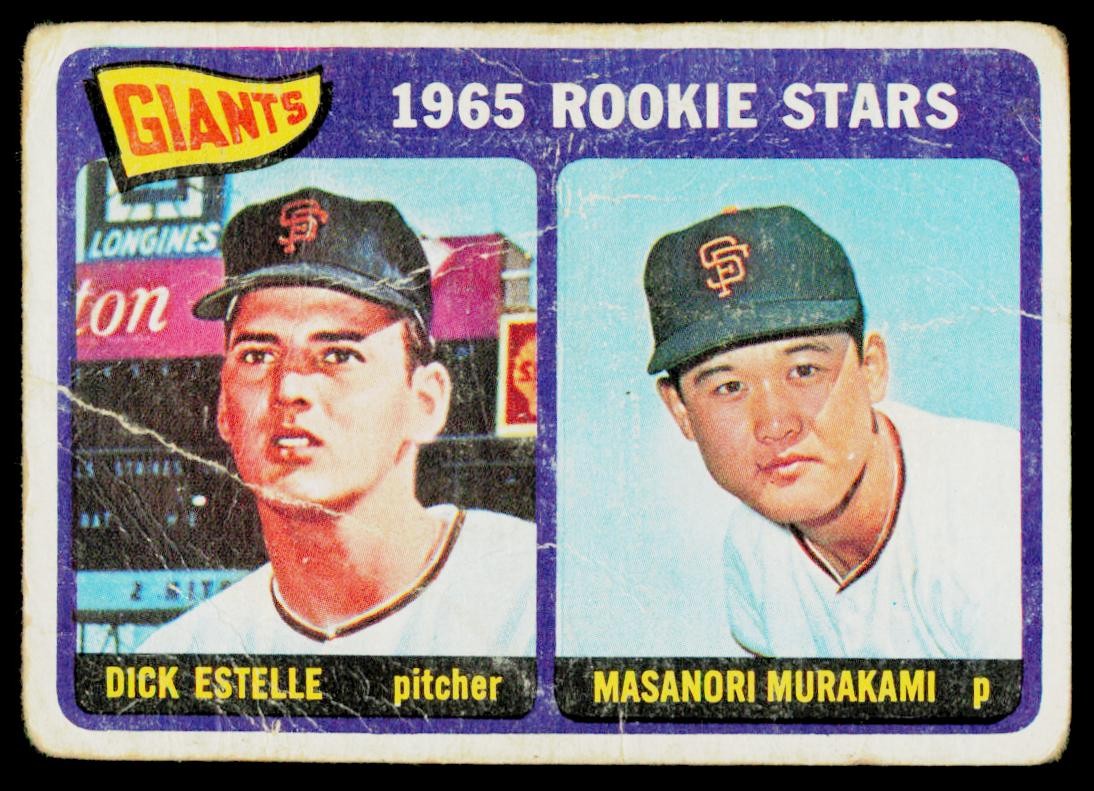 1965 Topps #282 Giants 1965 Rookie Stars (Dick Estelle / Masanori Murakami)